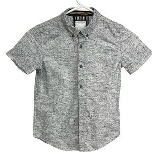 Denim & Flower Ricky Singh Short Sleeve Shirt Boys 8 Black and White pri…